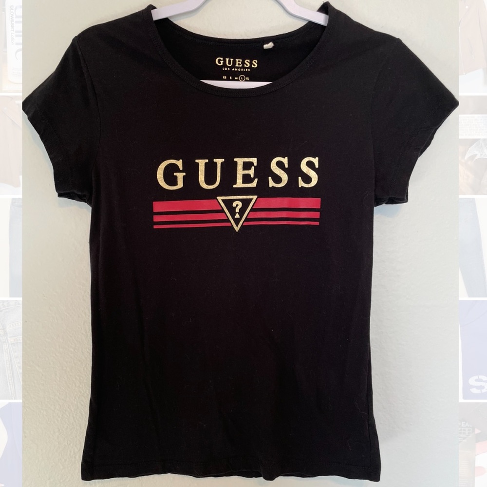 Guess classic black tee